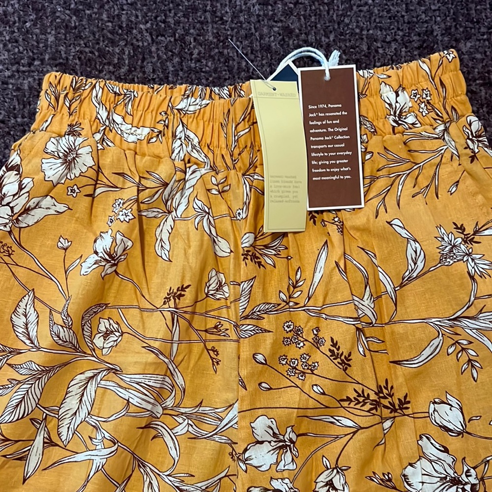 NWT Panama Jack M Linen Blend Wide Leg Pants